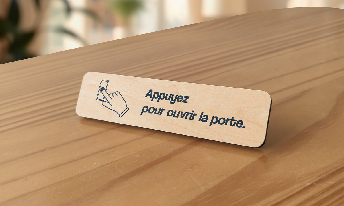 Appuyez pour ouvrir