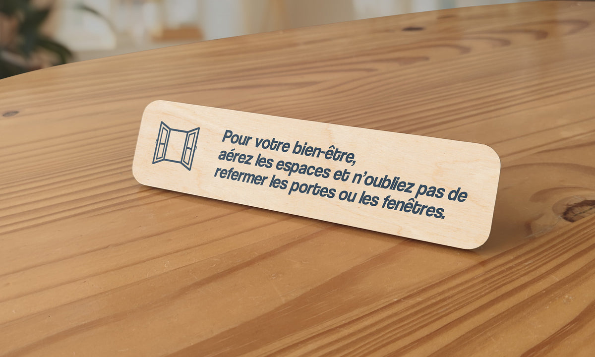 Aérez les espaces