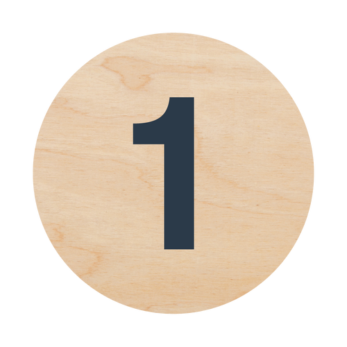 Autocollant n°1 30 x 30 mm — Beelive Studio