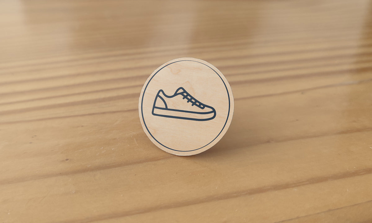 Autocollant Chaussures 30 x 30 mm — Beelive Studio