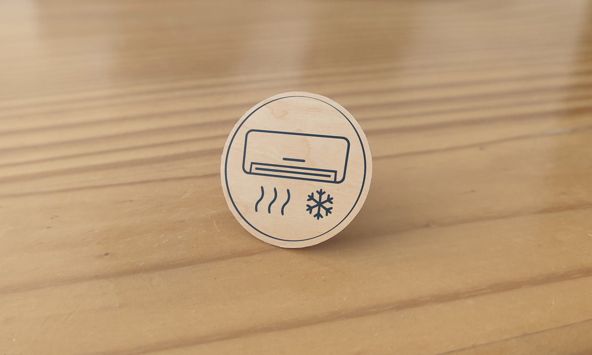 Autocollant Climatisation 30 x 30 mm — Beelive Studio
