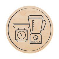 Autocollant Pictogramme - Électroménager 30 x 30 mm — Beelive Studio, visuel à plat