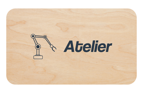 Plaque Atelier 155 x 90 mm — Beelive Studio