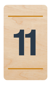 Plaque de porte n°11