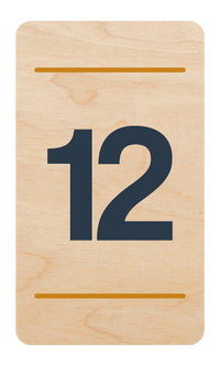 Plaque de porte n°12