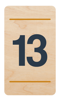 Plaque de porte n°13