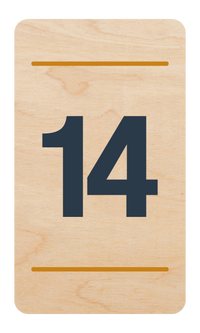 Plaque de porte n°14
