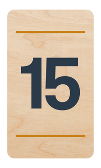 Plaque de porte n°15