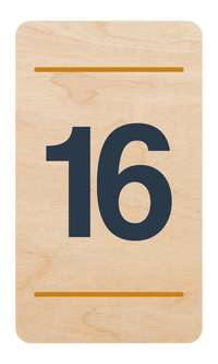 Plaque de porte n°16