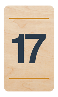 Plaque de porte n°17