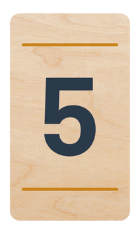 Plaque de porte n°5