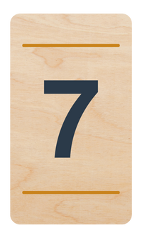 Plaque de porte n°7