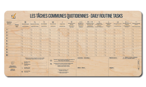 Tableau des tâches communes - 10 Chambres